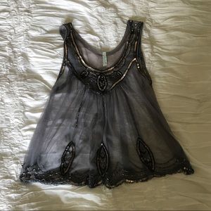 Free People Embellished Tank Top